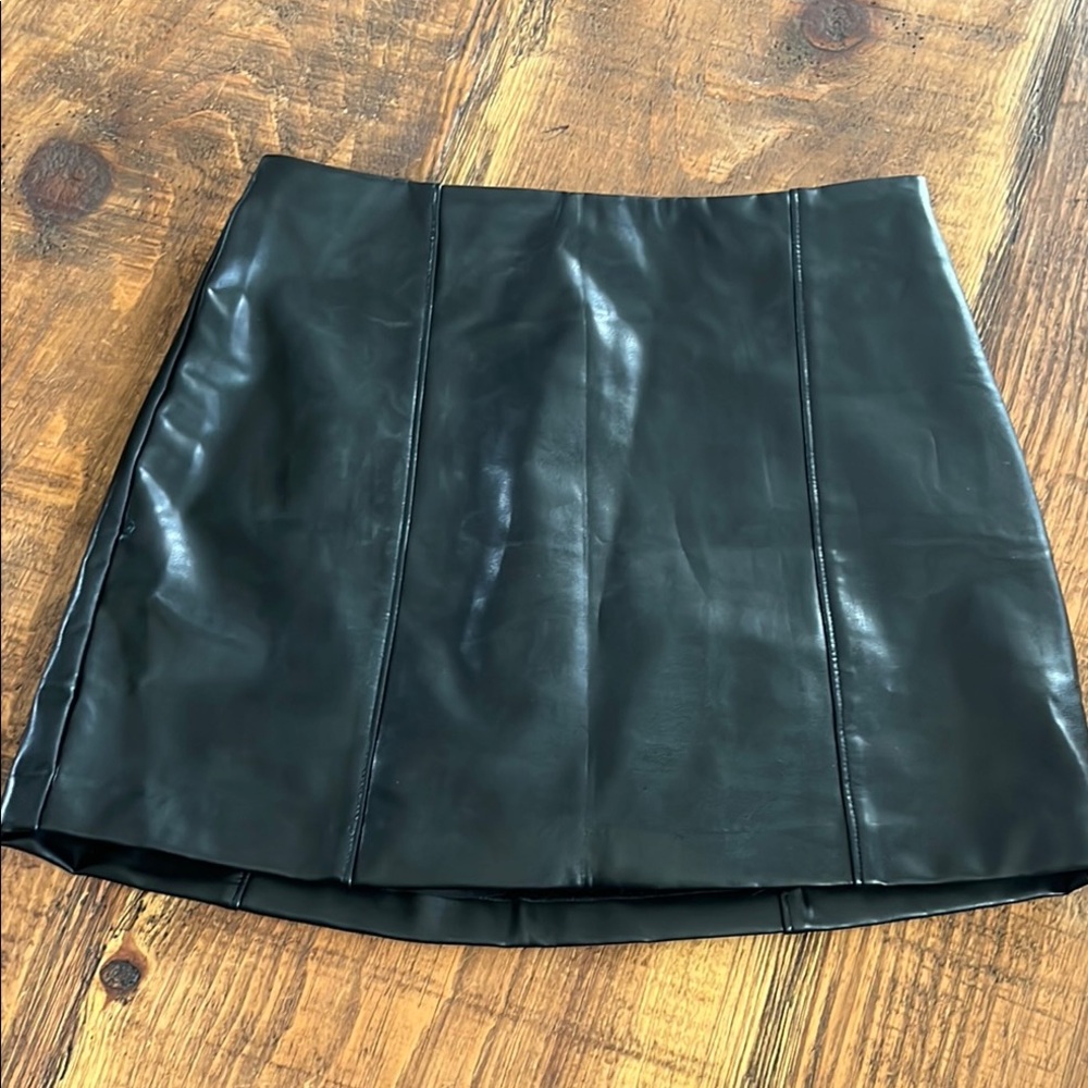 Abercrombie & Fitch Faux Leather Skirt